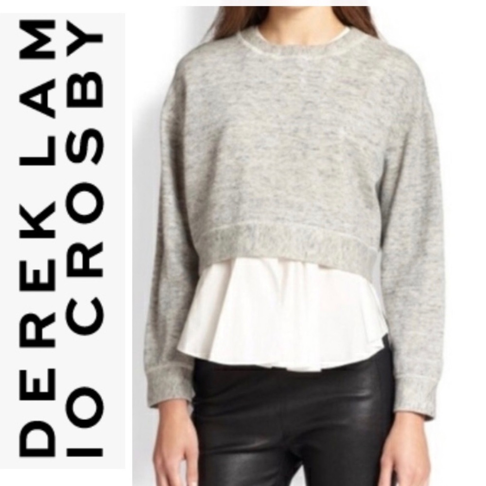Derek Lam 10 Crosby  Cropped Sweatshirt